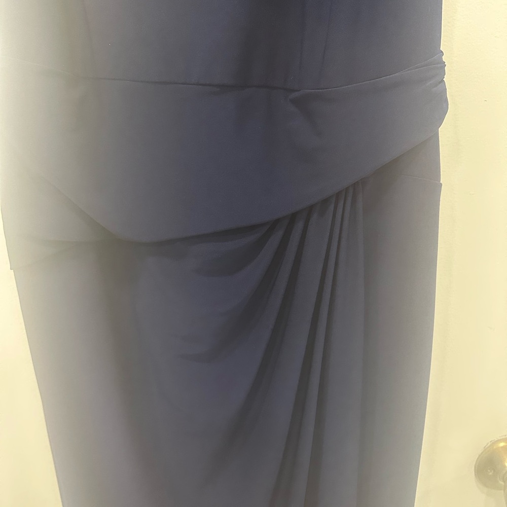 Navy Blue Ralph Lauren Gown - Picture 4 of 10